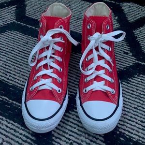 Like new high top converse (unisex)